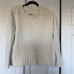 Max Studio Cream Crew Neck Sweater